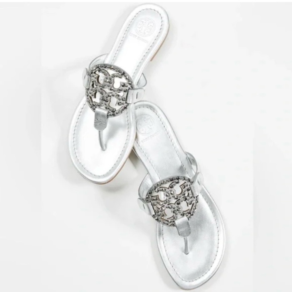 Tory Burch Silver Women's Sandals